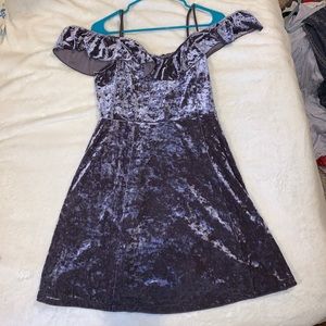 Velour Mini Dress